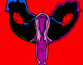 Desenho Vagina pintado por Rosana