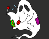 Desenho Fantasma guloso pintado por Rex