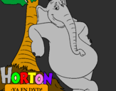 Desenho Horton pintado por bilu bilu