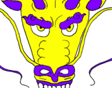 Desenho Cabeça de dragão pintado por patrick