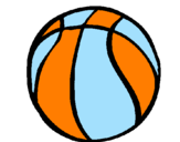Desenho Bola de basquete pintado por Éder Júnior
