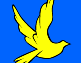Desenho Pomba da paz a voar pintado por JOAO