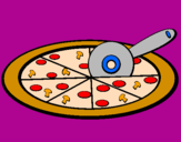Desenho Pizza pintado por isahtinha