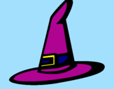 Desenho Chapéu de bruxa pintado por Ines Guerreiro Marcelino