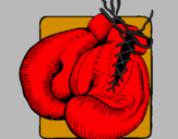 Desenho Luvas de boxe pintado por Dri Franco