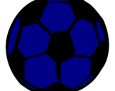 Desenho Bola de futebol pintado por afonso