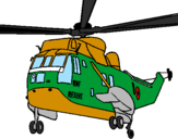 Desenho Helicoptero de resgate pintado por gabriel arruda