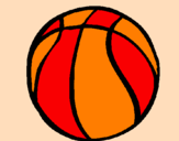 Desenho Bola de basquete pintado por Isabela