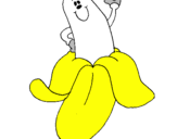 Desenho Banana pintado por banana