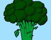 Desenho Brócolos pintado por LUCIANA