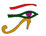Desenho Olho de hórus pintado por Horus