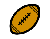 Desenho Bola de futebol americano II pintado por anónimo