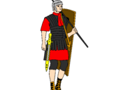 Desenho Soldado romano pintado por khaa