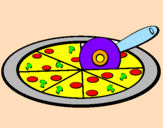 Desenho Pizza pintado por lorrany