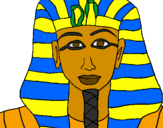 Desenho Tutankamon pintado por Wallace