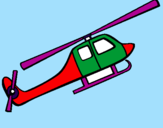Desenho Helicóptero brinquedo pintado por bernardo  martins
