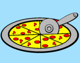 Desenho Pizza pintado por guilherme