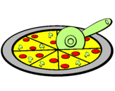 Desenho Pizza pintado por isabela 