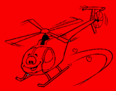 Desenho Helicóptero pintado por joao