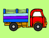 Desenho Camioneta pintado por combe