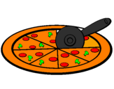 Desenho Pizza pintado por vitor