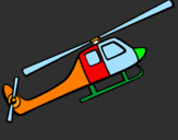 Desenho Helicóptero brinquedo pintado por luiz