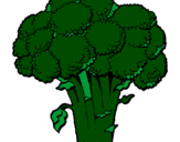 Desenho Brócolos pintado por thiago 