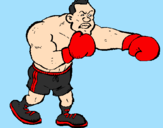 Desenho Boxeador pintado por ANDREI