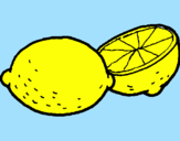 Desenho Limão pintado por rafaela