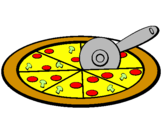 Desenho Pizza pintado por gustavo