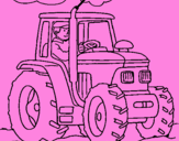 Desenho Tractor em funcionamento pintado por FELIPE SPÍNOLA