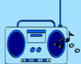 Desenho Radio cassette 2 pintado por matheus