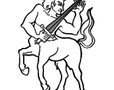 Desenho Centauro pintado por vinicius