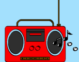 Desenho Radio cassette 2 pintado por ANDRE