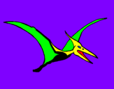 Desenho Pterodáctilo pintado por eduardo