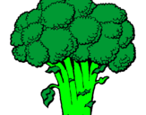 Desenho Brócolos pintado por isabela 