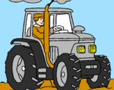 Desenho Tractor em funcionamento pintado por Gugu