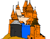 Desenho Castelo medieval pintado por kelvin