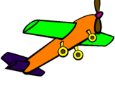 Desenho Brinquedo avião pintado por teco-teco
