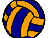 Desenho Bola de voleibol pintado por Helena