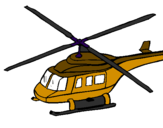 Desenho Helicoptero  pintado por samantha