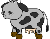 Desenho Vaca pensativa pintado por raquel