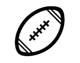 Desenho Bola de futebol americano II pintado por Vivian