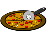 Desenho Pizza pintado por maycol