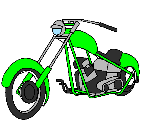 Desenho Moto pintado por nathan saldanha