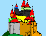 Desenho Castelo medieval pintado por castelo do rei legal