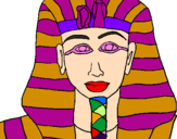 Desenho Tutankamon pintado por joao