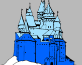 Desenho Castelo medieval pintado por Leonardo Vicente