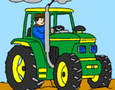 Desenho Tractor em funcionamento pintado por jhonatan  ibia  mg