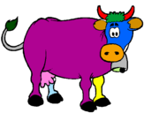 Desenho Vaca leiteira pintado por Andreia